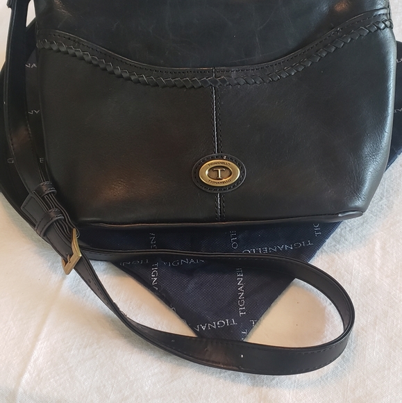 Tignanello Bags Tignanello Crossbody Purse Black Leather Poshmark